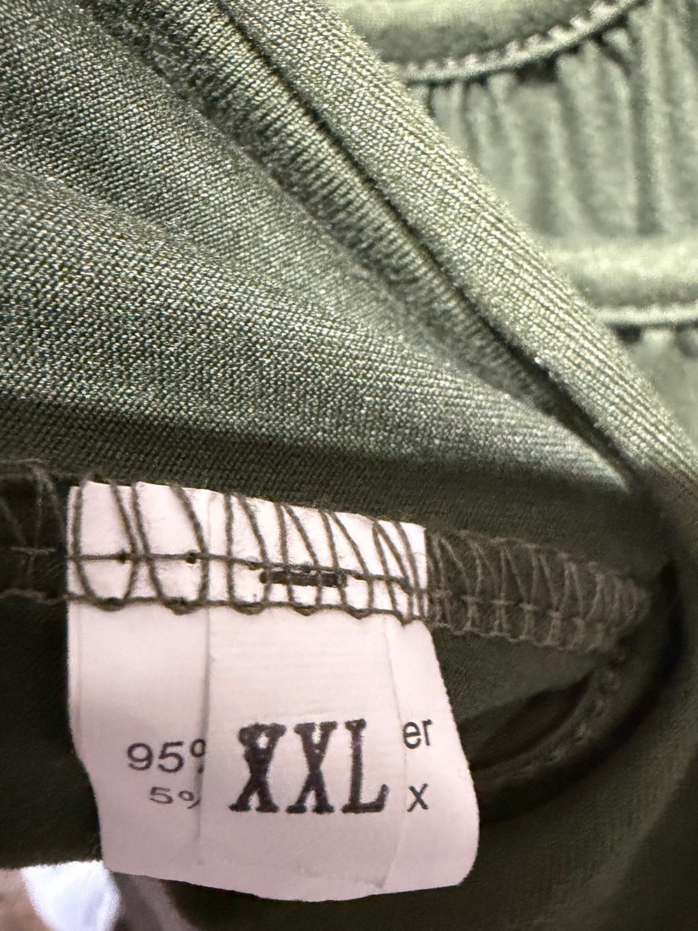 Romper Jumpsuit Olive Green Soft Jersey Knit Pleated Scoop Neck Cami XXL - Picture 3 of 3